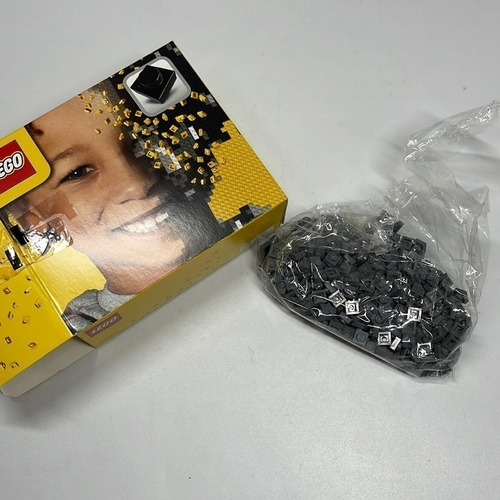 LEGO 40179 Personalized Mosaic Portrait Dark Gray Pieces (OPENED BAG - no box)